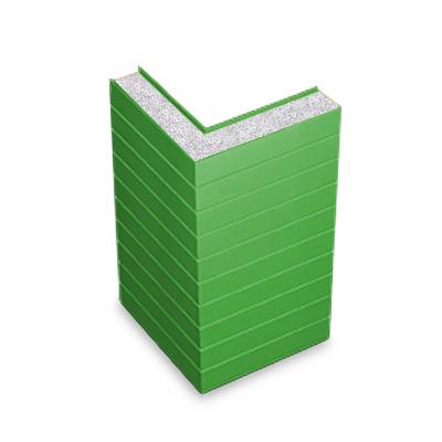 Горизонтальная угловая сэндвич-панель из пенополистирола